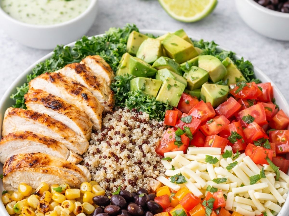 Cilantro Lime Chicken Quinoa Bowl